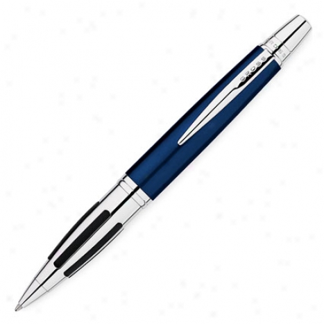 Contour Ballpoint Pen Personalizde By Cross - Blue