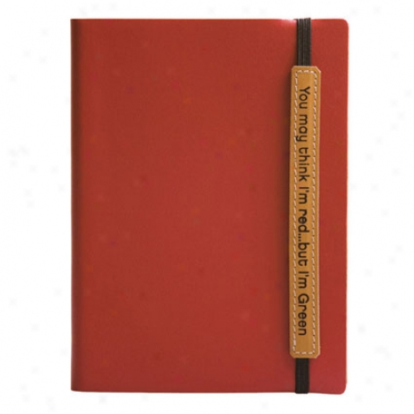 Eccolo Terra Lined Journal - Red