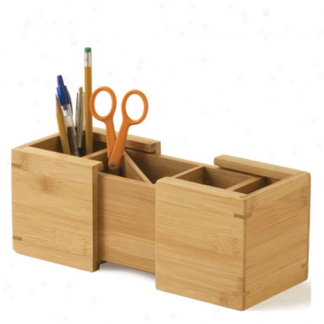 Expandable Pencil Holder By Lipper International - Bamboo