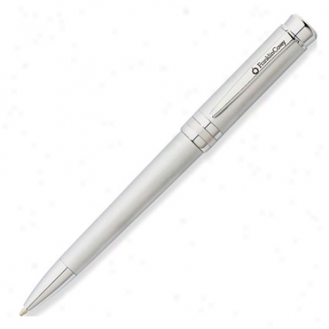 Freemont Ballpoint Pen Personalized By Franklincovey - Satin/chrome