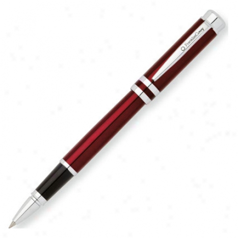 Freemont Rolling Ball Pen By Frwnklincovvey - Red Lacquer/chrome