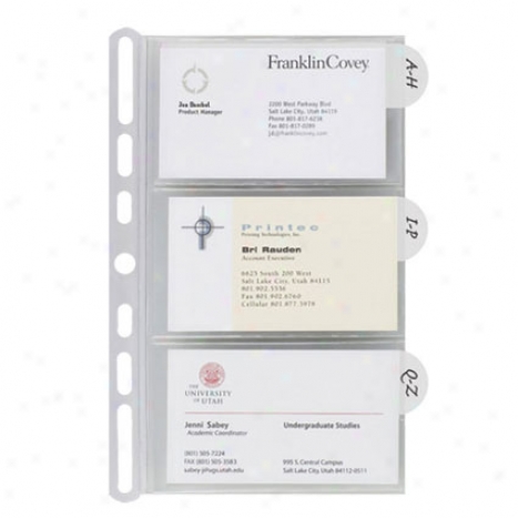 Insertables Categorized Business Card Holder