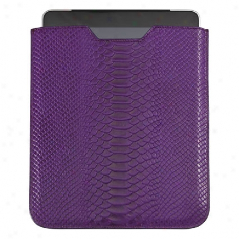 Ipad Sleeve By Graphic Image - Purple Cayman Python