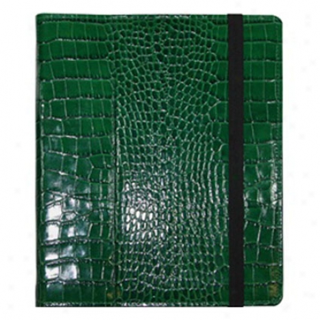 Ipad/ipad 2 Case Crocodile Embossed Leather By Graphic Image - Green