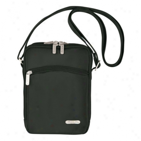 Large 3 Compartment Expandable Shoulder Bag -  Murky Microfiber