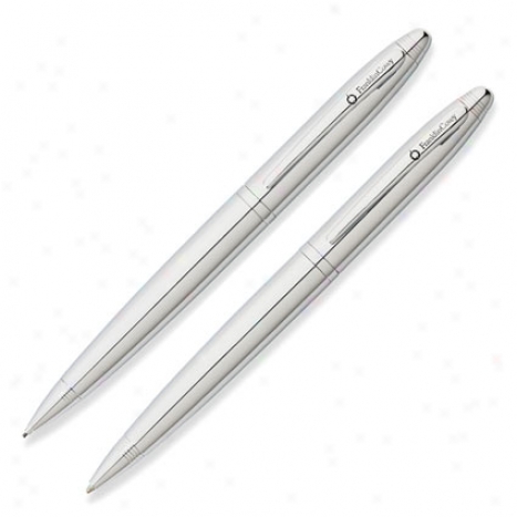 Lexington Ballpoint Pen & .9mm Pencil Attitude - Chrome