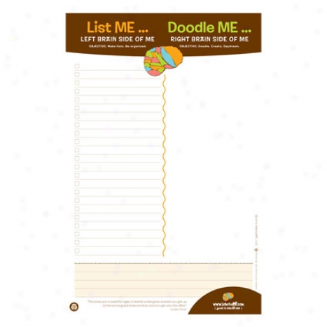 List Me Doodle Me Note Pad By Lobotome