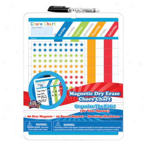 Magnetic Dry Erase Rewards Chore Chart 11 X 14 Along Board Dudes