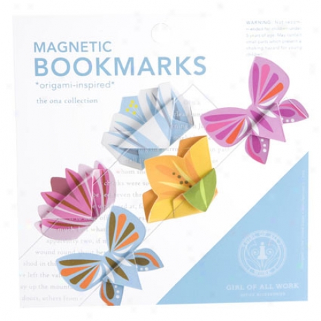 Magnetic Origami Bookmarks By Girl Of All Work - Blossoms