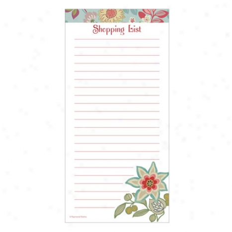 Magnetic Shopping List Pad By Cr Gibson - Piccadilly