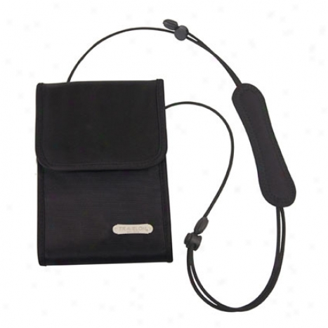 Neck Wallet -  Black Nylon