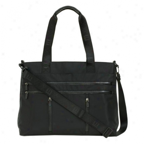 Nylon Laptop Tote In proportion to Bjx - Black