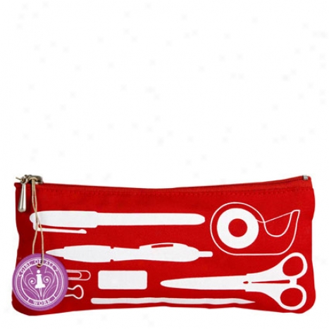 Pencil Pouch By Girl Of All Work - Red