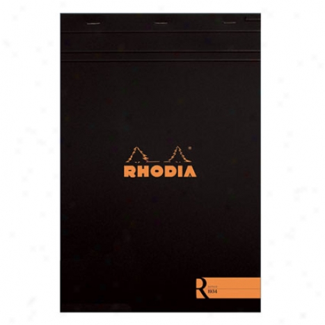 Premium Stapled Line dNotepad 8 1/4 X 11 3/4 By Rhodia - Black