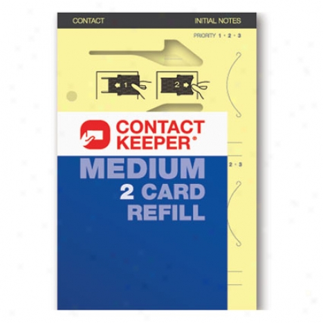 Refill 2 Card By Contact Keeper - Medium