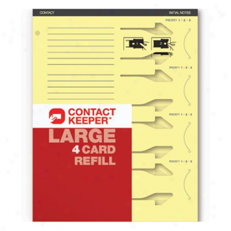 Refill 4 Card By Contact Keeper - Large