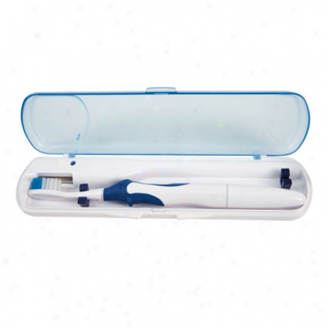 Sonic-style Toothbrush & Sanitizing Case - Blue