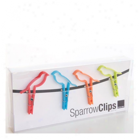 Sparrow Clips 16 Pk At Design Ideas - Assorted