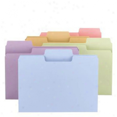 Supertab Color Folder, 1/3-cut, Letter Size, 24 Pack