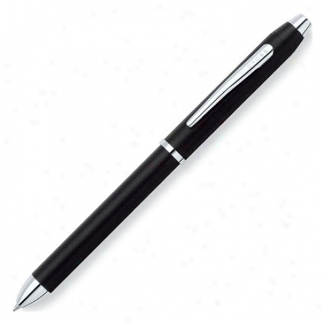 Tech Iii Multifunction Pen Personalized By Cross - Satjn Black