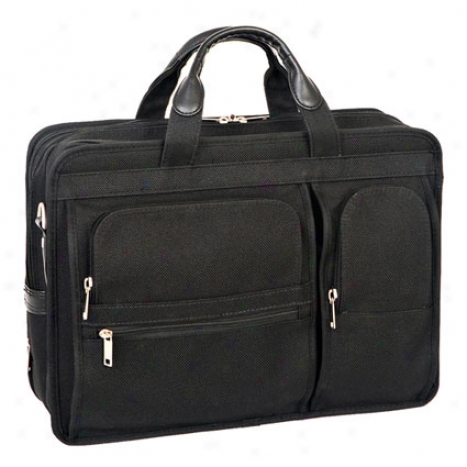 The Clinton 17 Inch Detachable-wheeled Poly Case By Mcklein - Black