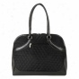 Checkpoint Fiendly Ladies Briefcase - Black Quilted Microfiber