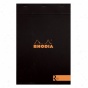 Prenium Stapled Lined Notepad 8 1/4 X 11 3/4 By Rhodia - Black