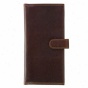 Travel Wallet With Snap Cloosure - Brown