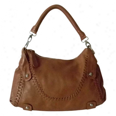 Timeless Beauyt Leather Hobo Bag By Donna Bella Designs - Camel