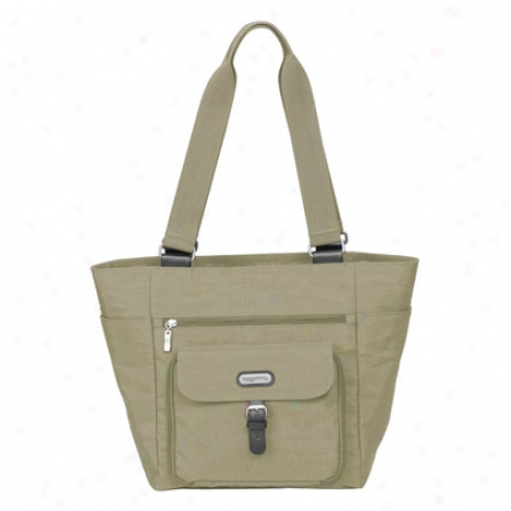 Town Tote By Baggallini - Khaki/caspian Blue