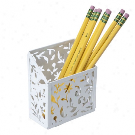 Vinea Magnetic Pencil Bin By Design Ideas - White