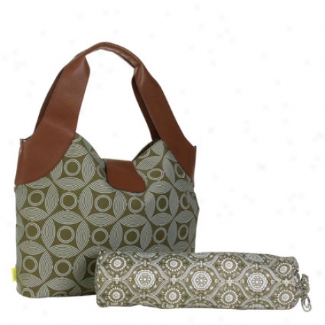 Wildflower Diaper Bag By Amy Butler - Sun & Month Sepia