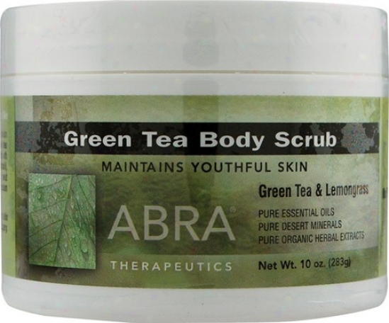 Abra Therapeutic's Body Scrub Green Tea 10oz