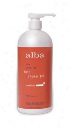 Alba's Bath Gel Honey Mango 32oz