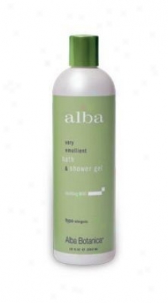 Alba's Bath Gel Sparkle Mint 12oz