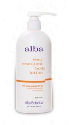 Alba's Body Lotion Daily Shade Spf--16 32oz