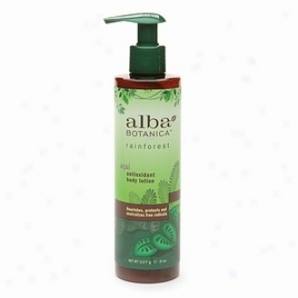 Alba's Body Lotion Rainforest Acai Antioxidant 8oz