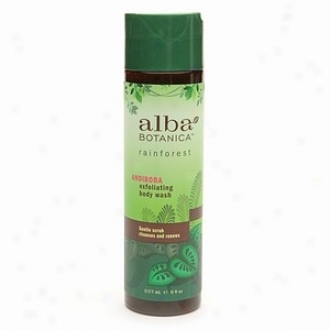 Alba's Body Wash Rainforest Andirobz Exfoliating 8oz