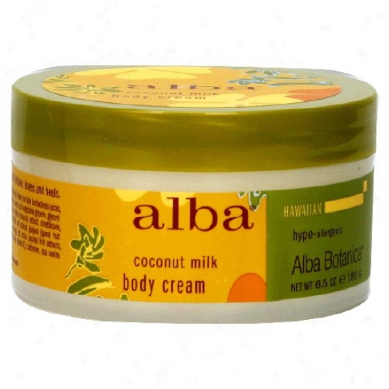 Alba's Hawaiian Coconut Milk Body Cream 6.5oz