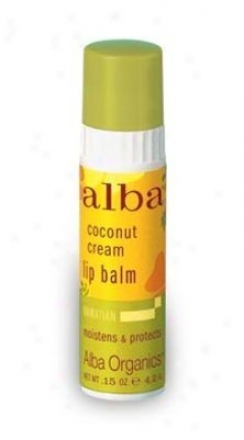 Alba's Lip Balm Coconut Cream .15oz