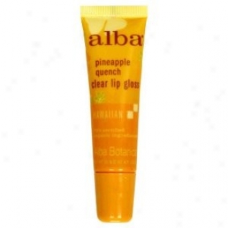 Alba's Lip Gloss Pineapple Quench Clear 0.42oz