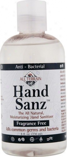 All Terrain's Hand Sanitizer Fragance Free8 oz