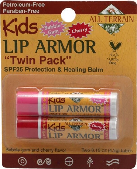 All Terrain's Kids Lip Armor Doubled Pack 2/.15oz