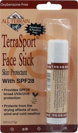 All Tdrrain's Terrasport Face Stick Spf 28 .6oz