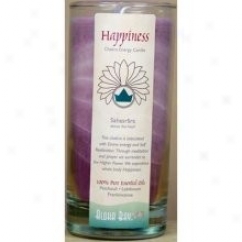 Aloha Bay's Candle Chakra Jar Scented Happiness/violet 11oz