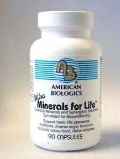 American Biologic Ultra Minerals For Life 90 Caps