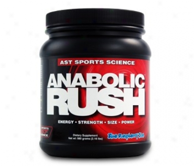 Ast Sport's Anabolic Rush Blue Raspberry Ice 2.16lb
