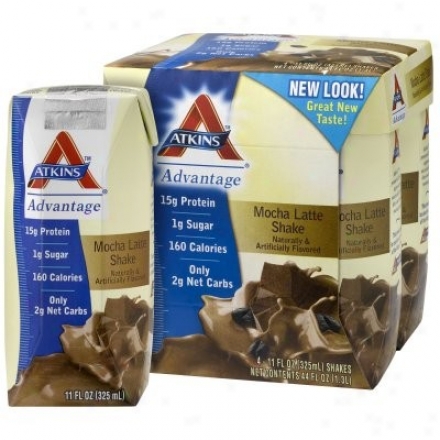 Atkins Advantage Shakes Rtd Mocha Latte 11oz X 4pks