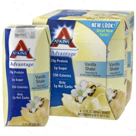 Atkins Advantage Shakes Rtd Vanilla 11oz X 4pks