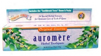 Auromere's Toothpaste Herbal Licorice 4.16 Fl Oz